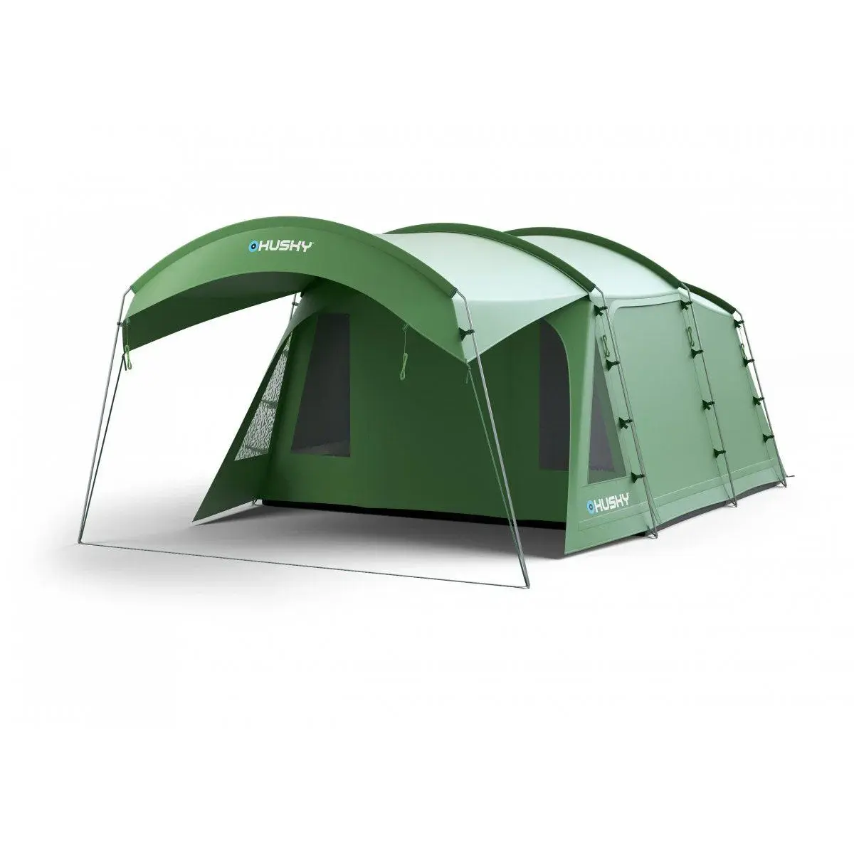 Husky Caravan 12 Dural 5 Kişilik Aile Kamp Çadırı – Yeşil
