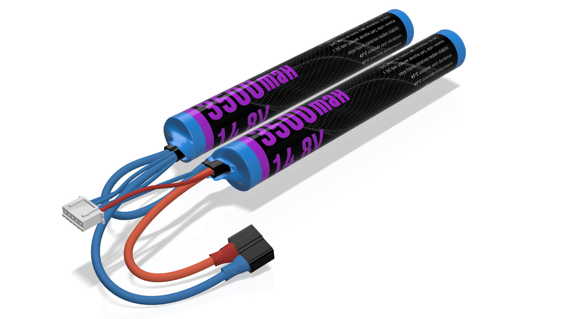 EMR 14.8V 3500mAh Iki Yaprak Pil T-Plug