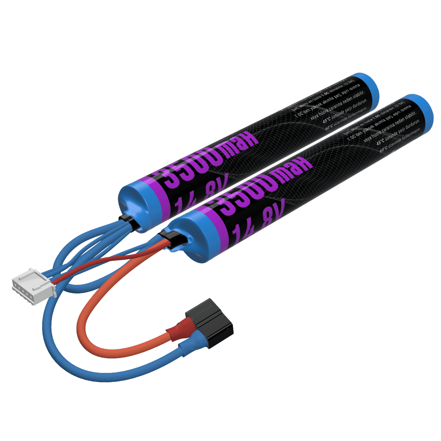 EMR 14.8V 3500mAh Lithium Ion İki Yaprak T-Plug