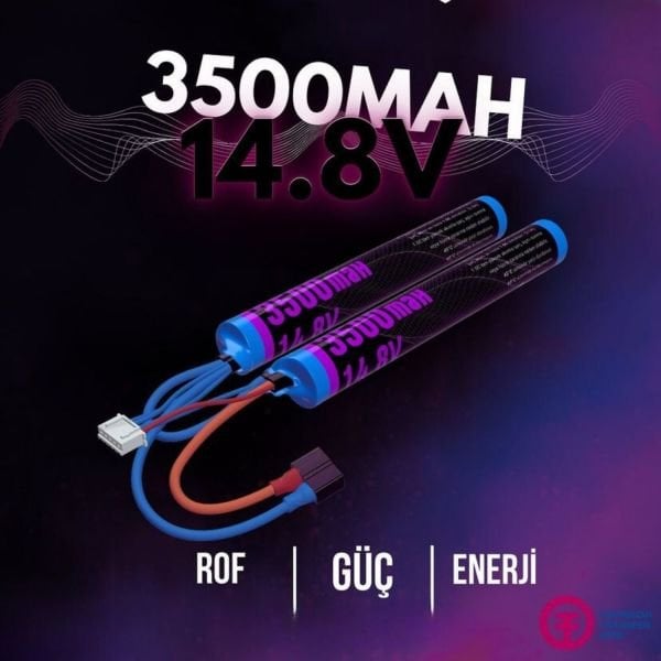 EMR 14.8V 3500mAh Iki Yaprak Pil T-Plug