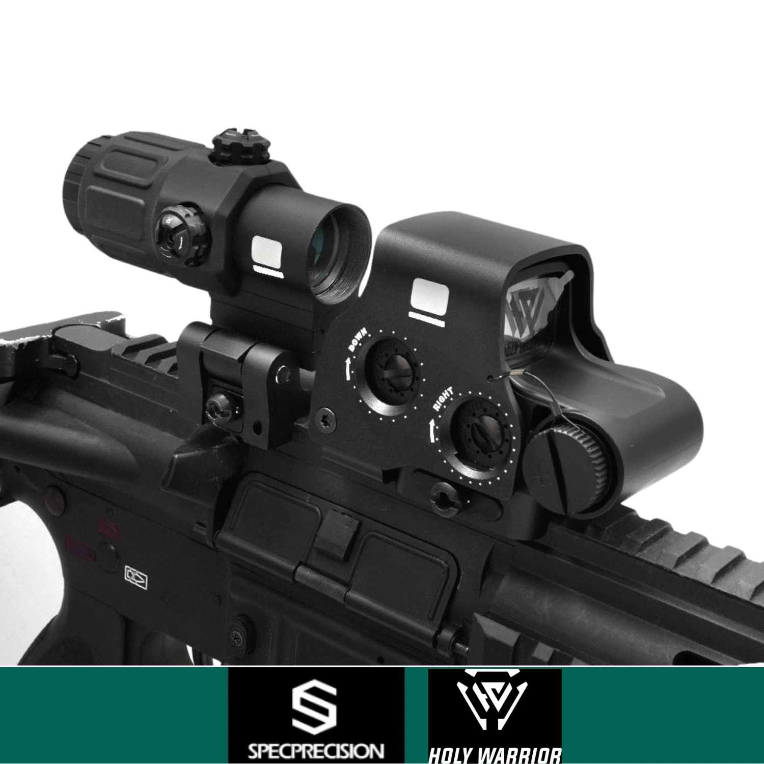 SP HolyWarrior S1 BLACK COMBO SET: EXPS3 RedDot & G33 3X Magnifier