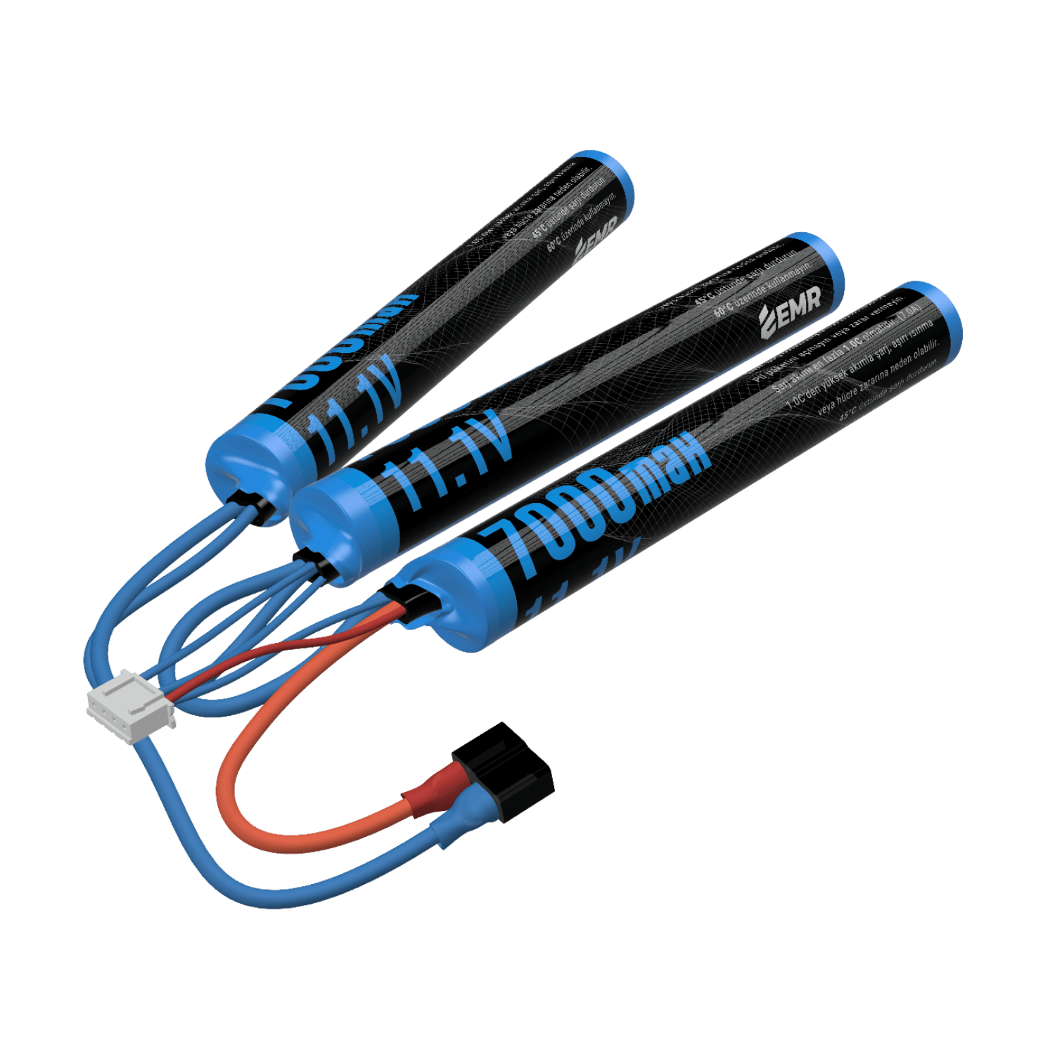 EMR 11.1V 7000mAh Lithium Ion Üç Yaprak T-Plug