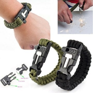 ISG TACT PARACORD İPLİ BİLEKLİK Siyah