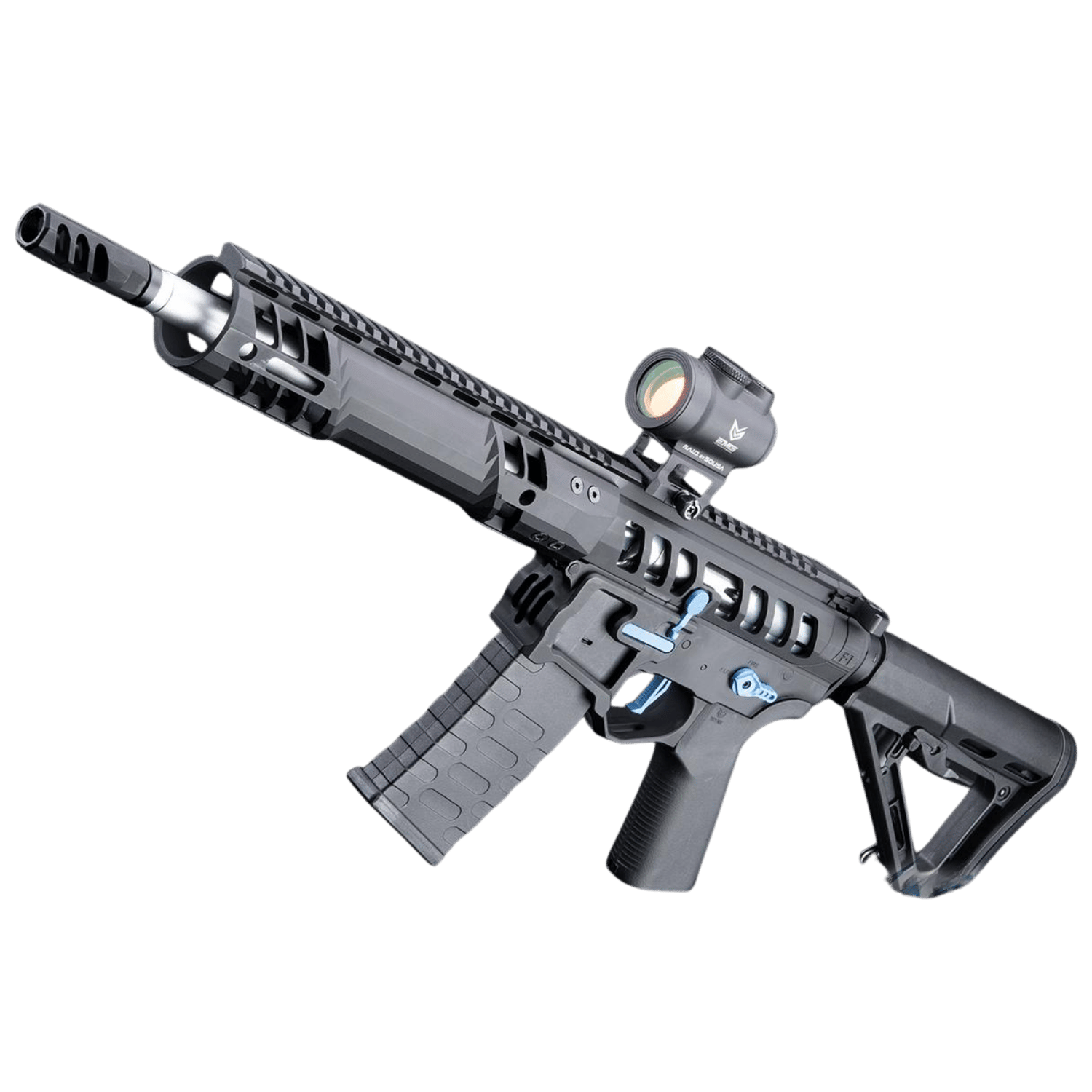 EMG F1 UDR-15 SIYAH/MAVI Skeletonized AR-15 eSilverEdge C7M M-LOK Handguard Airsoft AEG Tüfek (EMG-SC-BBL-3)