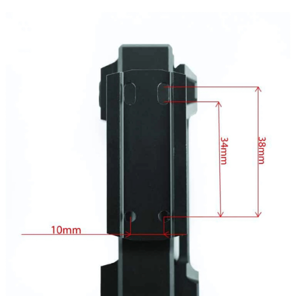 Novritsch High Red Dot V3 and PEQ Box Mount Yüksek Optk Ayağı E175B