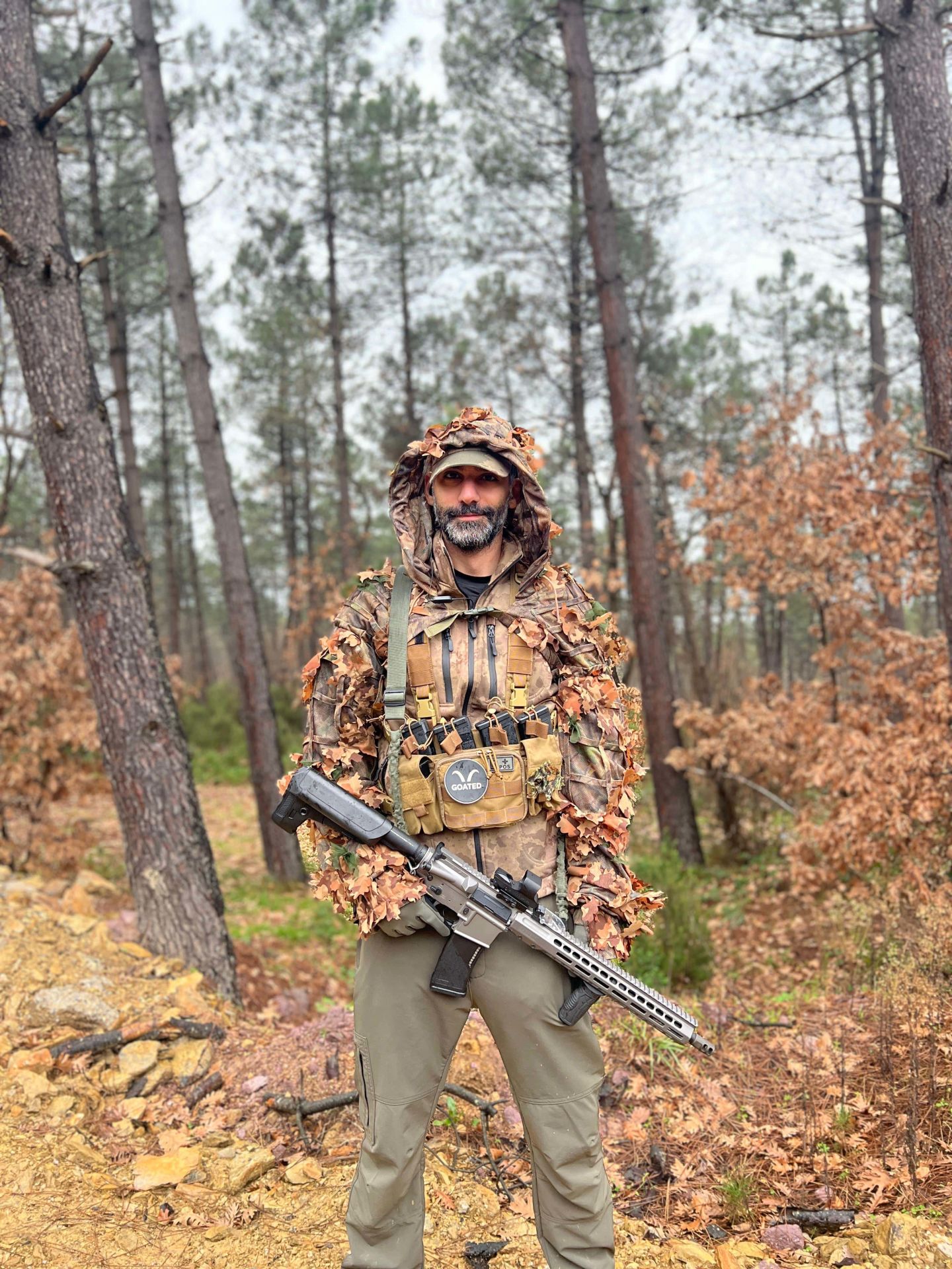 KMCS Cobra Hood Kapüşonlu Ayarlanabilir Nem ve Suda Kararan Tepkili Lazer Kesim Omuzluk Kamuflaj Dark Forest
