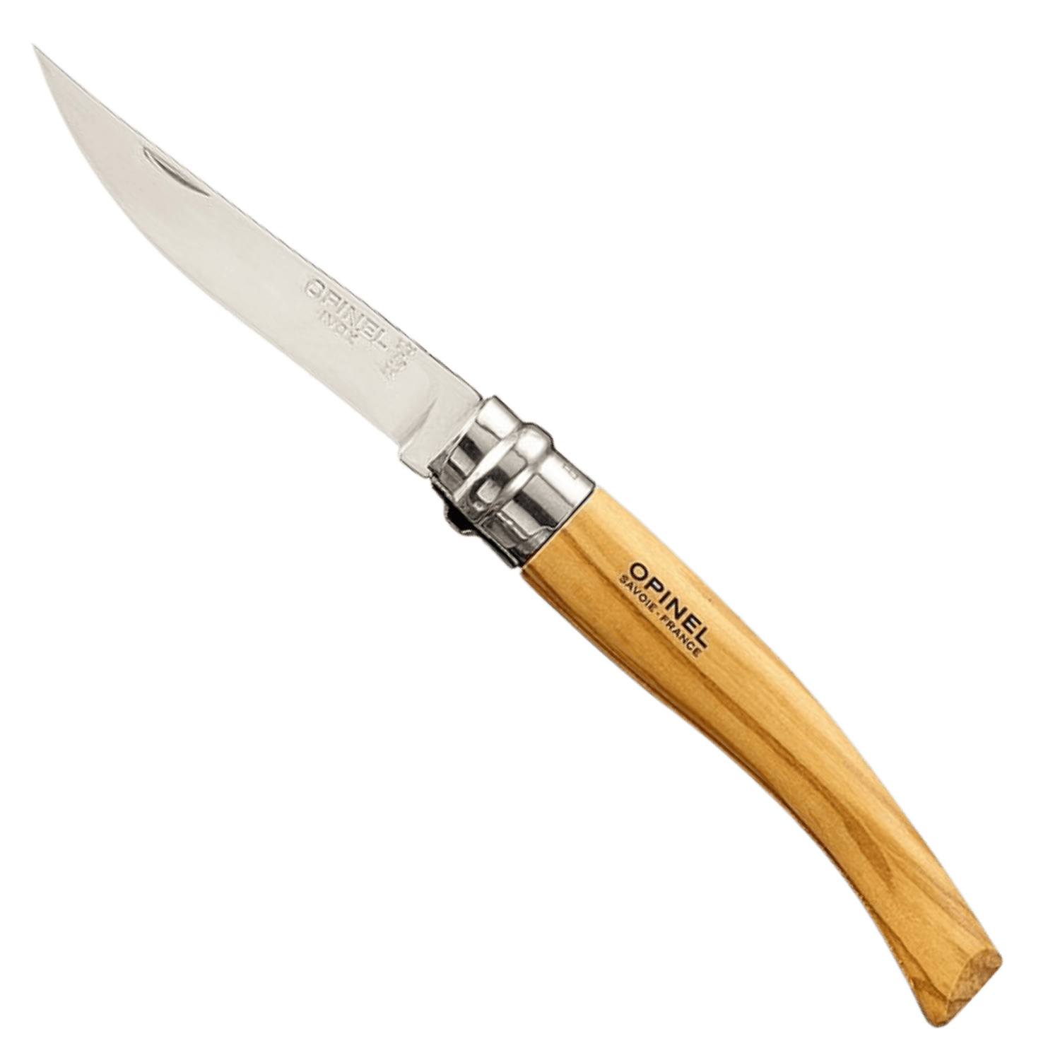 Opinel Inox Zeytin Saplı No.8 Fileto Çakı 001144 Sandvik 12C27 Balık Bıçağı