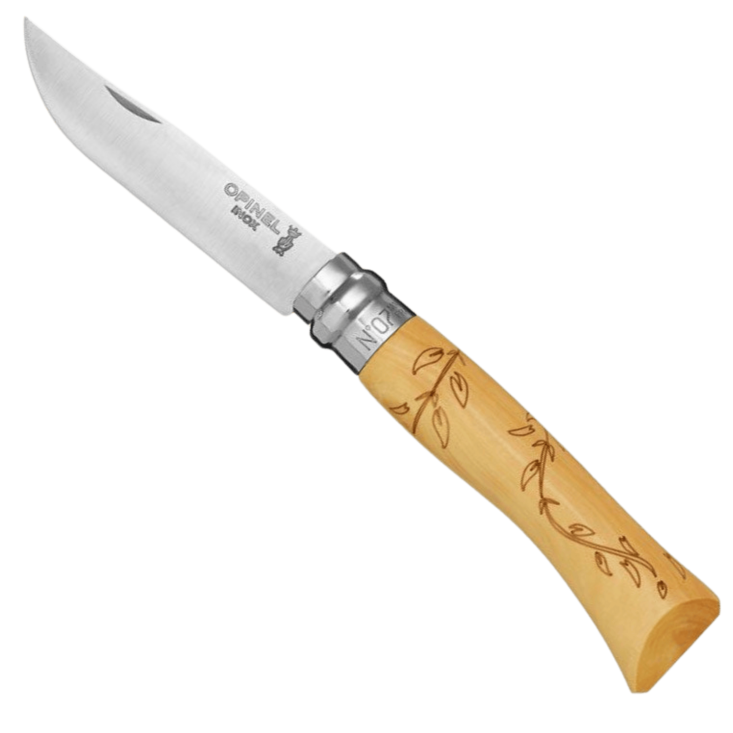 Opinel Inox No.7 Yaprak İşleme Çakı 001551 Sandvik 12C27 Paslanmaz Çelik Cep Çakısı