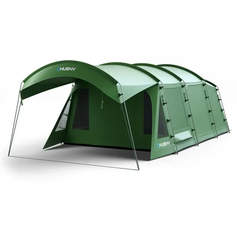 Husky Caravan 17 Dural 5 Kişilik Aile Tünel Çadırı – Yeşil