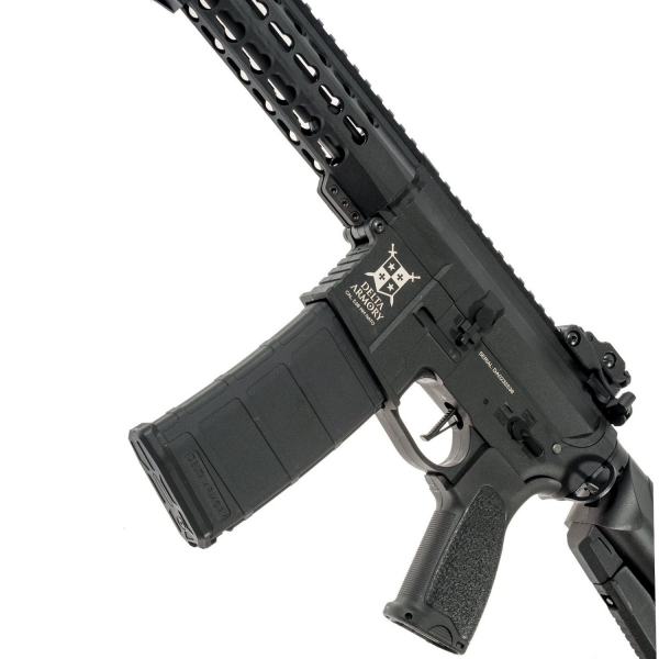 Delta Armory  M4 AR15 KeyMod 10'' PREDATOR Charlie Siyah AEG Airsoft Tüfek / Pil Şarj Setli