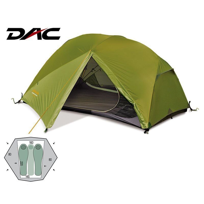 Pinguin Aero 3 DAC Ultra Hafif 2–3 Kişilik Trekking Çadırı – Yeşil