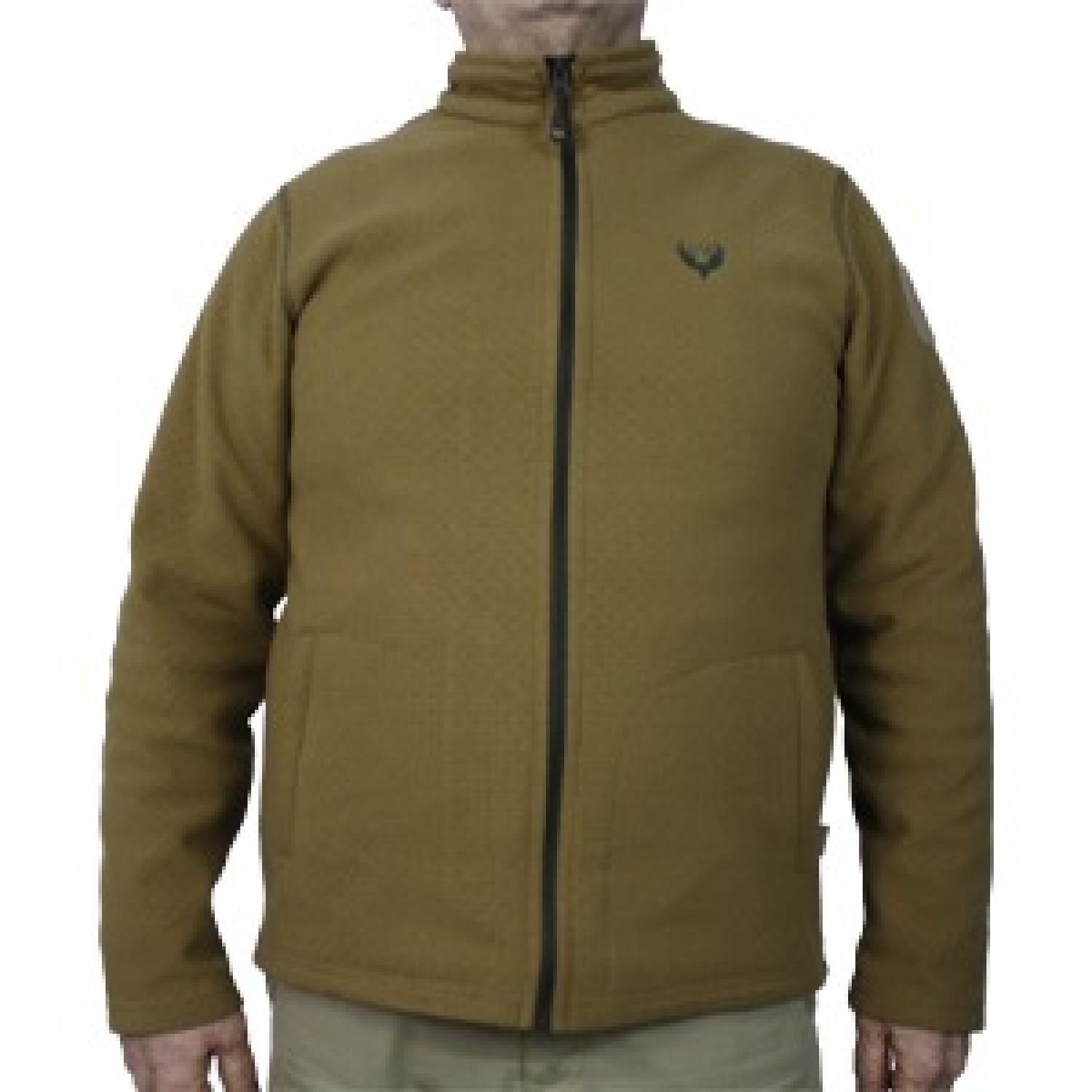 MUDEIR Fermuarlı Micro Polar Kumaş Cepli Spor Ceket (Poyraz) KAYOTE BROWN