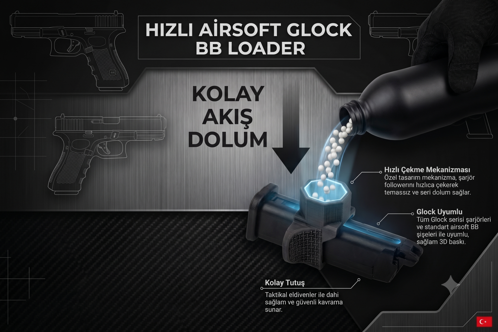 Bugavation Airsoft Glock BB Loader